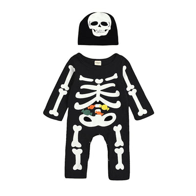 Enterizo Estampado Calavera Halloween Manga Larga - Image 3