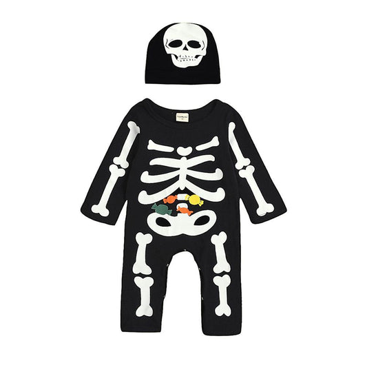 Enterizo Estampado Calavera Halloween Manga Larga - Image 3