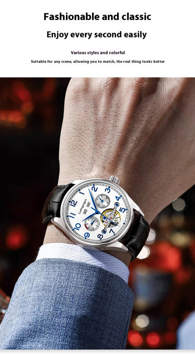 Reloj Mecánico de Acero Inoxidable para Hombre Estilo Ejecutivo - Image 13