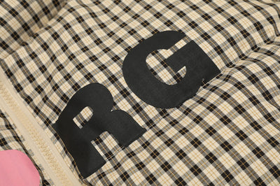 Chaqueta Corta de Algodón Estilo Retro Americano a Cuadros - Image 14