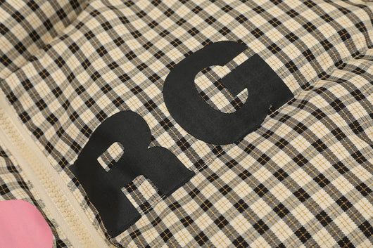 Chaqueta Corta de Algodón Estilo Retro Americano a Cuadros - Image 14