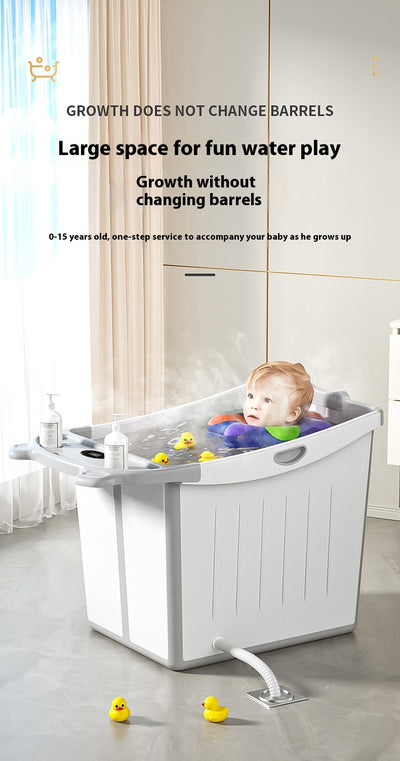 Bañera Plegable Infantil Grande con Refuerzo de Grosor - Image 15