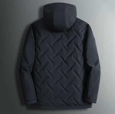 Chaqueta Impermeable con Capucha Desmontable y Cuello Tipo Polo - Image 5