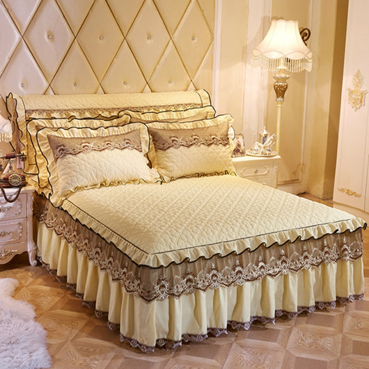 Cubrecama Acolchado de Encaje Premium para Cama Matrimonial 1.8m - Image 18
