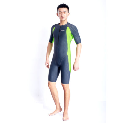 Traje de Baño Deportivo Estampado Tiburón Secado Rápido Manga Corta - Image 4