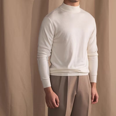 Suéter Cuello Alto Slim Fit Diario - Prenda Base Térmica Versátil - Image 4