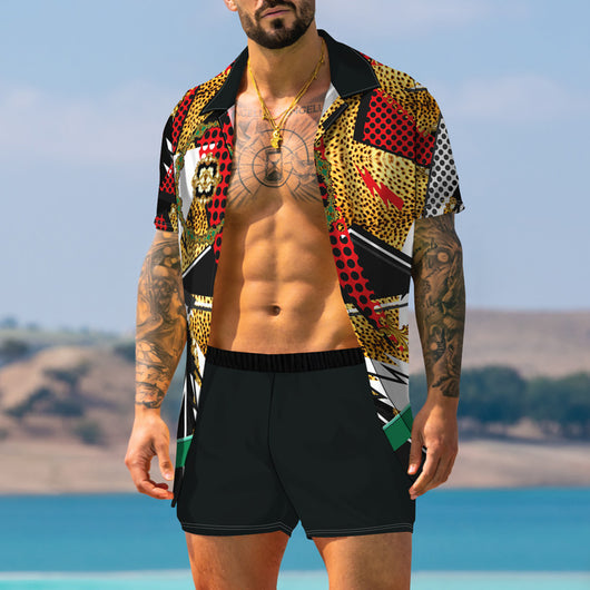 Traje Estampado Retro Moderno para Hombre - Image 29