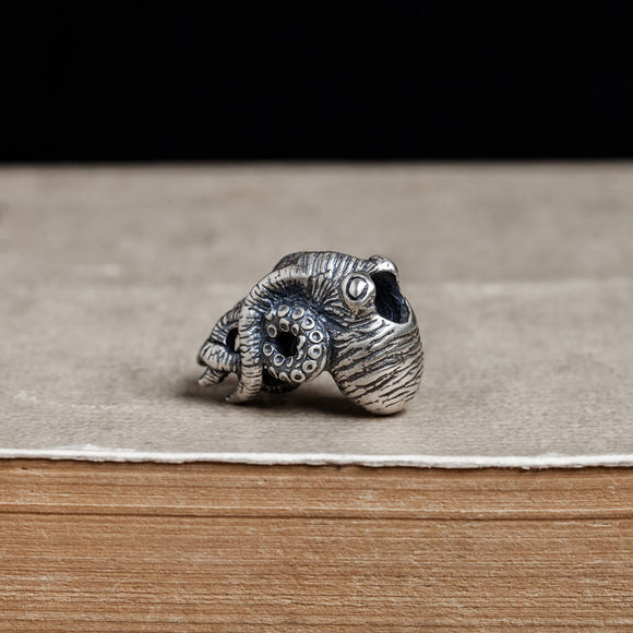 Colgante de Cordón Paracaídas Pulpo en Plata 925