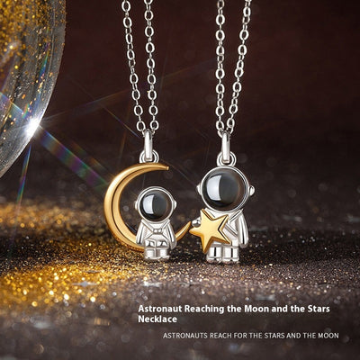 Collar de Pareja Proyección Astronauta - Diseño Unisex - Image 10