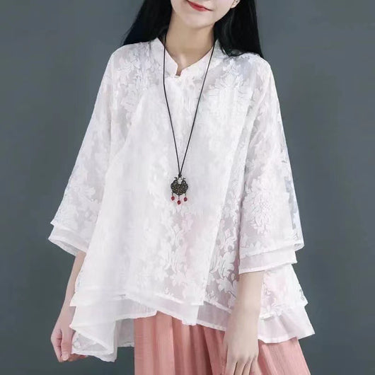 Blusa Retro Zen de Inspiración China para Mujer - Image 4