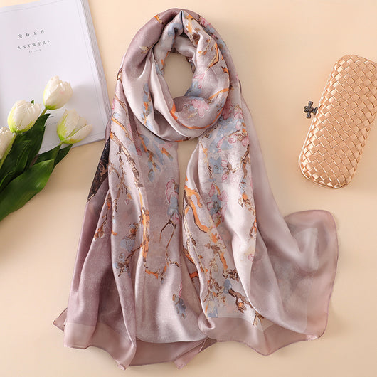 Pañuelo de Seda Estampado para Mujer - Diseño Elegante y Versátil - Image 22