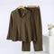 Pijama Holgado Plus Size para Hombre con Mangas Largas