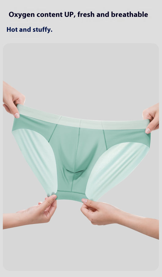 Calzoncillos Deportivos Ice Silk sin Costuras Efecto Piel Desnuda - Image 17