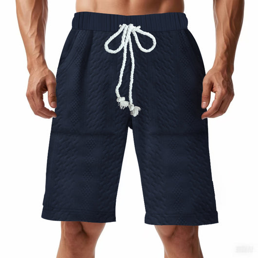 Shorts de Punto Jacquard Holgados para Hombre - Image 3