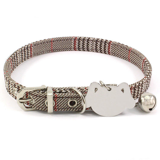Collar Doble Cara con Grabado Láser y Campana de Cobre para Gatos - Image 8