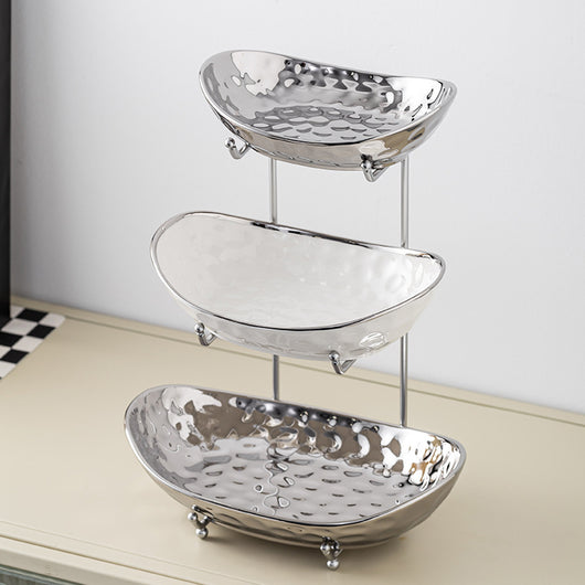 Juego de Platos Multicapa de Lujo Asequible para Frutas y Snacks - Image 7