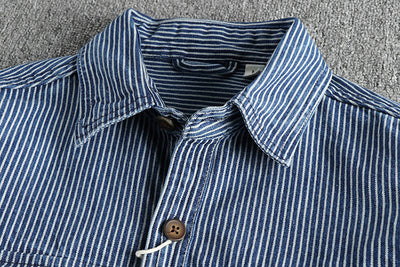 Camisa Denim Vintage Desgastada para Hombre - Image 7