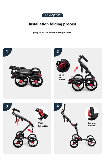Carrito de Golf Plegable de Cuatro Ruedas - Image 11