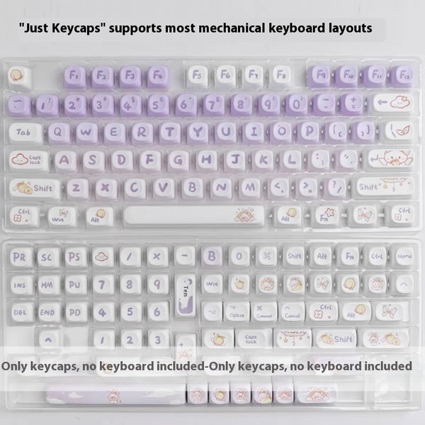 Keycap Conejo Degradado Púrpura PBT - Personalización Coeco