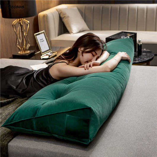 Almohada Triangular de Terciopelo Nórdico para Cabecera y Apoyo Lumbar - Image 20