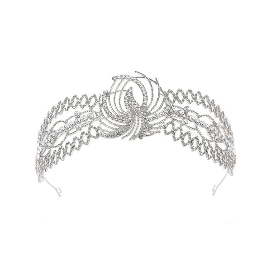 Tiara Nupcial de Cristales Barrocos - Tocado de Lujo para Novia - Image 5