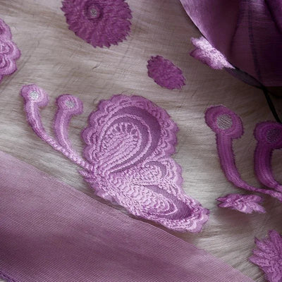 Pañuelo de Seda con Bordado Hueco para Mujer - Estola Ligera Primavera Verano - Image 26