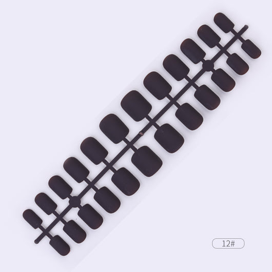 Uñas Postizas Adhesivas de Colores Sólidos - Set de 24 Piezas - Image 13