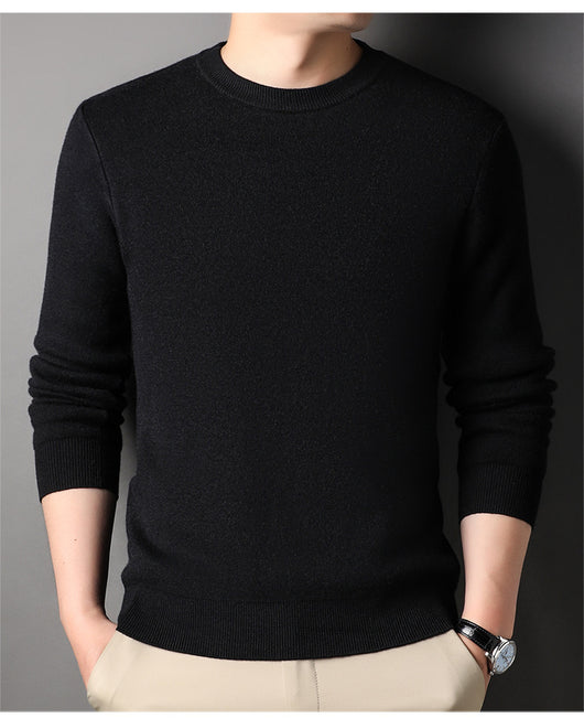 Suéter Tejido Slim Fit para Hombre - Diseño Ejecutivo Cuello Redondo Otoño - Image 27