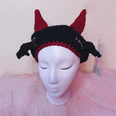Gorro de Lana Cuernos Diabólicos - Ideal para Primavera Temprana - Image 6