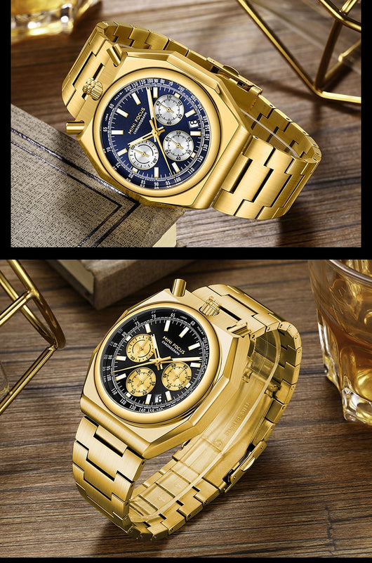 Reloj de Pulsera Multifunción Retro con Correa de Acero Inoxidable - Image 23
