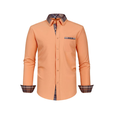 Camisa Manga Larga Hombre con Cuello Floral Patchwork - Image 36