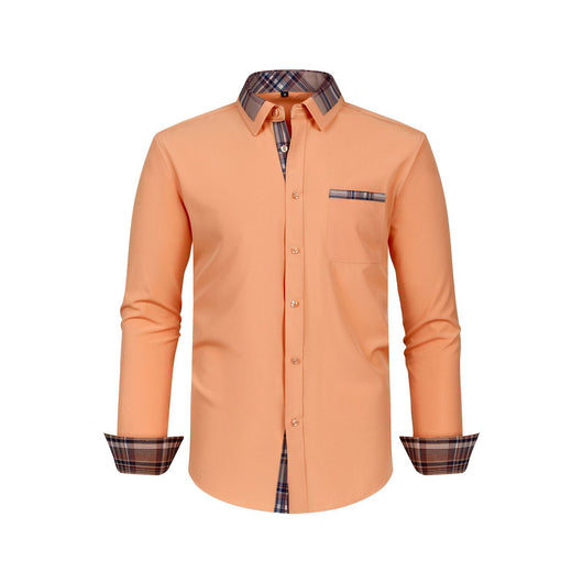 Camisa Manga Larga Hombre con Cuello Floral Patchwork - Image 36
