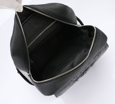 Bolsa de Cuero Genuino con Textura de Cocodrilo para Hombre - Image 10