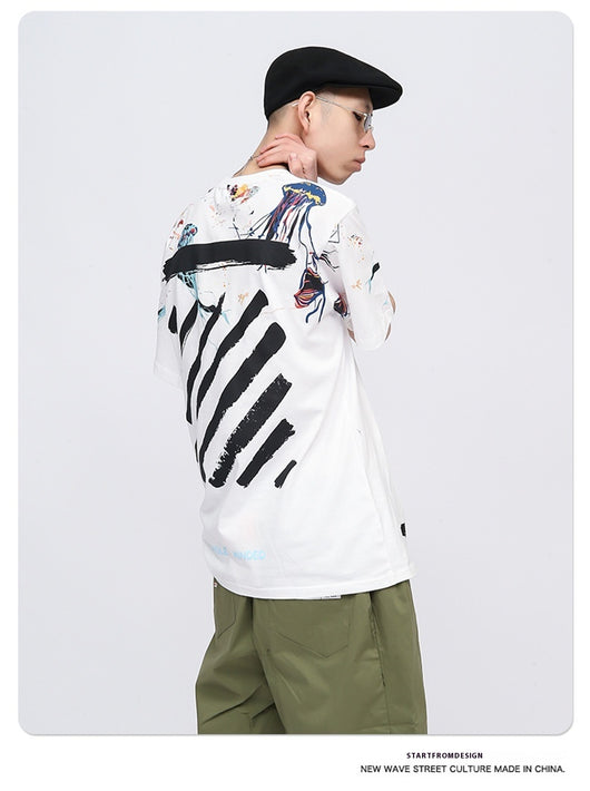 Camiseta Unisex Estampado Graffiti Street Style - Image 14