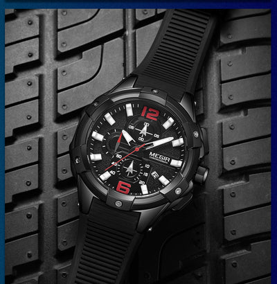 Reloj Deportivo Multifunción con Calendario Grande, Resistente al Agua y Correa de Silicona - Image 5