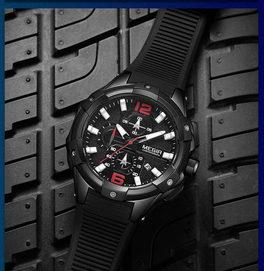 Reloj Deportivo Multifunción con Calendario Grande, Resistente al Agua y Correa de Silicona - Image 5