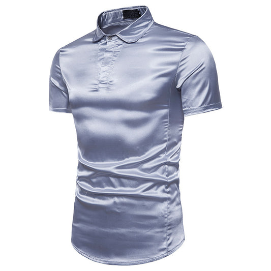 Camisa Casual de Manga Corta Básica para Hombre - Diseño Versátil y Cómodo