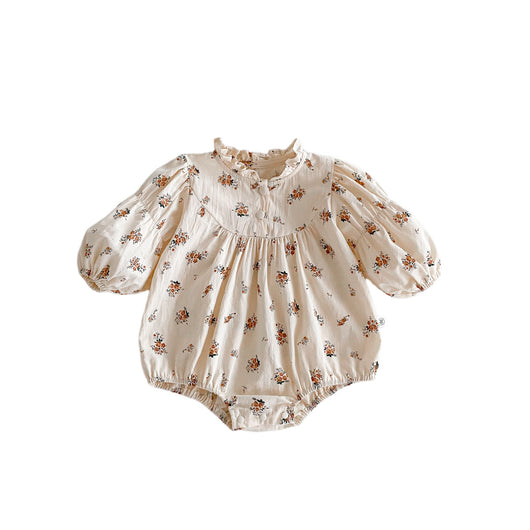 Blusa Infantil Primavera Estilo Coreano Floral Manga Larga - Image 5