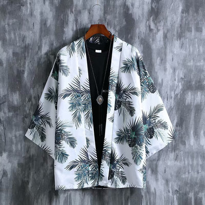 Kimono Estampado Holgado de Manga Tres Cuartos Unisex - Image 14