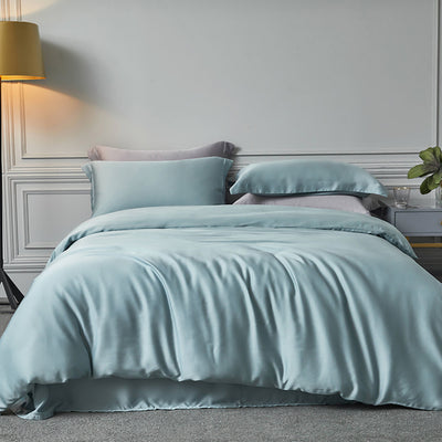 Juego de Cama Tencel Reversible de Color Sólido Lenzing - Image 7