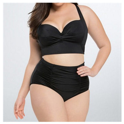 Bikini Estampado Push Up Cintura Alta Talla Grande Multicolor para Mujer - Image 3