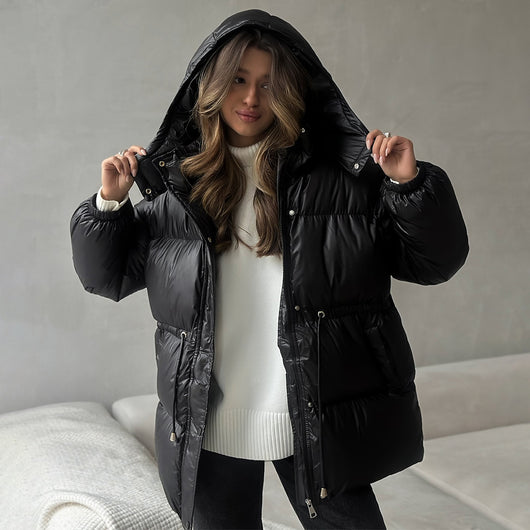 Chaqueta Térmica Acolchada con Capucha y Cierre - Image 3