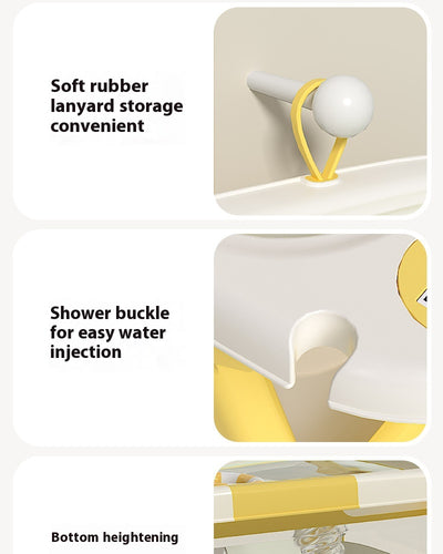 Bañera Plegable para Bebé 0-3 Años con Termómetro de Agua - Image 27