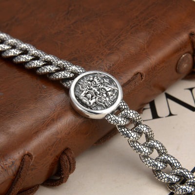 Pulsera Escamas de Dragón Plata 925 Estilo Chino Contemporáneo - Image 10