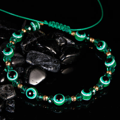 Pulsera Ajustable con Cristales de Ojo Turco - Image 4