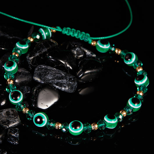 Pulsera Ajustable con Cristales de Ojo Turco - Image 4