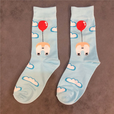 Calcetines Medianos Corgi 3D con Diseño de Trasero Adorable - Image 10