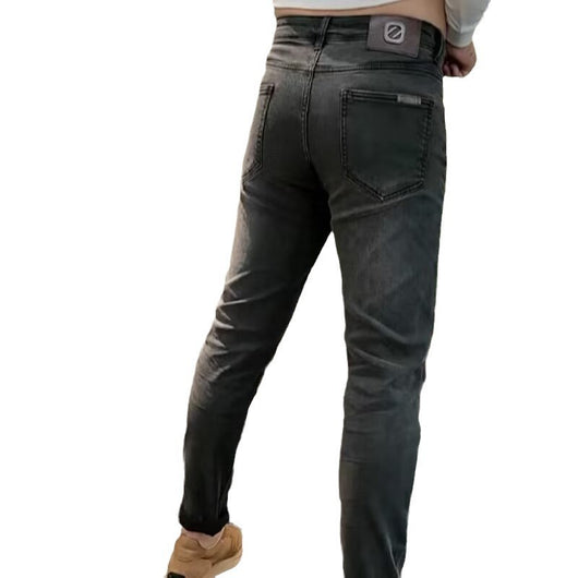 Jeans Slim Fit Negros Lavados para Hombre - Estilo Europeo Moderno - Image 5