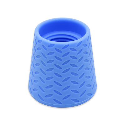 Lime green silicone pet shower head tool with a textured, non-slip surface and threaded interior for easy attachment. - Image 10