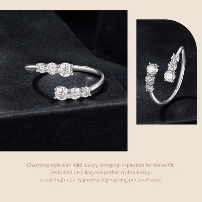Anillo de Diamante Mozambique Brillante con Charm - Image 19